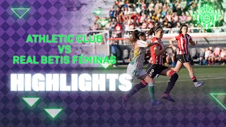 Resumen del partido en Bilbao 10  Real Betis FÉMINAS [upl. by Rudiger833]