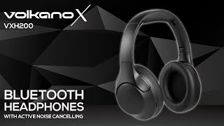 Bluetooth Headphones with Active Noise Cancelling  VXH200  VolkanoX [upl. by Ariak211]