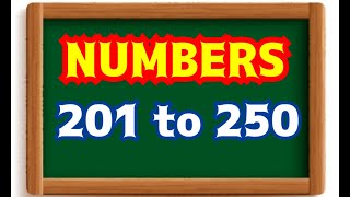 Learn Numbers 201 to 250 Numbers Counting for Kids 201 to 250 Baby Learning India [upl. by Reifinnej]