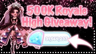 500K DIAMOND ROYALE HIGH GIVEAWAY [upl. by Aicinat]