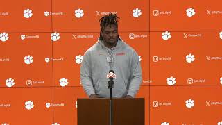 Clemson OT Elyjah Thurmon talks about his performance vs Virginia Tech [upl. by Brause]