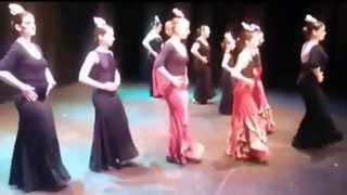 Flamenco dancing by the students of Roquetas del Mar Festival [upl. by Amalie]