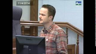 Killing Capitalism  Jonas Buehl owner of Crunchy Grocer speaks to Loveland City Council [upl. by Ahtiekal]