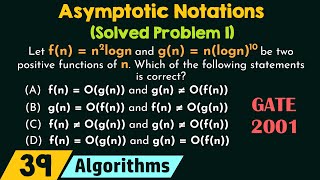 Asymptotic Notations Solved Problem 1 [upl. by Patricio]