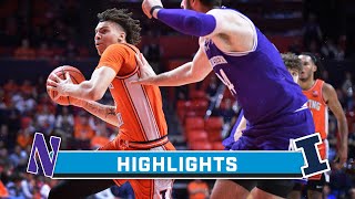 Northwestern at Illinois  Highlights  Big Ten Mens Basketball  Jan 2 2024 [upl. by Amiel]