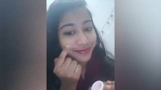 How to apply Night creamPink JiaoliNight cream [upl. by Attenaz]