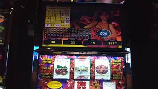 Hot Red Ruby 25 cent 5 line at River Bend Casino in Wyandotte Ok Lets Hit It Big for AAZ Slots [upl. by Retsek]