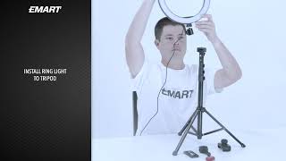 10inch Ring Light  How To Setup  EMART [upl. by Cired532]