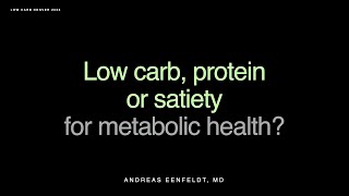 Andreas Eenfeldt MD presentation Low Carb Protein or Satiety for Metabolic Health [upl. by Neala]