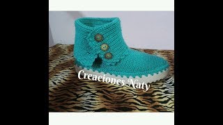 BOTA INVIERNO A CROCHET [upl. by Drofnas]