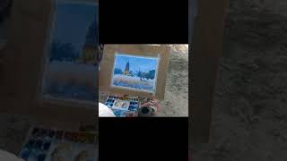 plein air painting art painting [upl. by Aihsat]