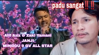 ALIF AZIZ amp ZAKI YAMANI  JAMPI GEGAR VAGANZA ALL STAR MINGGU 9 🇮🇩 REACTION  PADU SANGAT ‼️‼️ [upl. by Odrareve22]