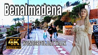 Benalmadena Spain wonderful day walk  Costa del Sol Malaga 4K january 2024 [upl. by Robbie915]