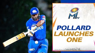 Kieron Pollards big hit  Mumbai Indians Shorts [upl. by Eirallam163]