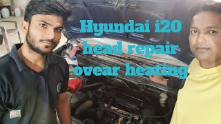 Hyundai i20 head repair। Hyundai i20 head gasket replacement [upl. by Odnavres912]