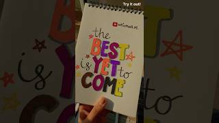 Yet to come lettering🔆 art calligraphy drawing handlettering typography shorts [upl. by Ronoel]