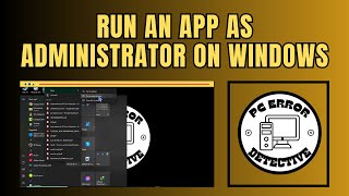 How to Run an App as Administrator on Windows 10 [upl. by Nevur]