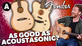 Fender Highway Series vs Acoustasonic  How Do They Compare [upl. by Ahsiet422]