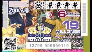 Sorteo Zodiaco No 1400 del 22 de Julio 2018  80° Aniversario Escuela Superior de Medicina IPN [upl. by Bouzoun]