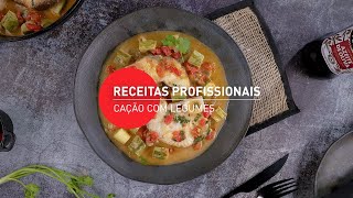 Aprenda a preparar um delicioso cação com legumes [upl. by Ynahirb]