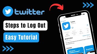 How to Log Out Twitter App  Sign Out Twitter [upl. by Dnalloh]