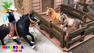 Granja de Caballos 🐴🐴 Juegos para niños 🎶 Sonidos ✨ Mimonona Stories [upl. by Spurgeon]