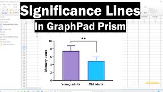 How To Add Significance Lines In GraphPad Prism [upl. by Robbie330]