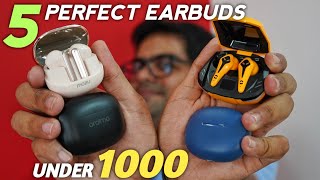 5 Best Earbuds Under 1000 in India 2024 Top Picks ⚡⚡ Top 5 TWS Under 1000 ⚡⚡ [upl. by Dichy35]