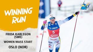 Karlsson goes solo to win 50 Mass at Holmenkollen  FIS Cross Country World Cup 2324 [upl. by Randal620]