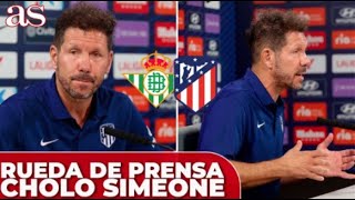 BETIS 0  ATLÉTICO 0  Rueda de prensa de SIMEONE  DIARIO AS [upl. by Diraf572]