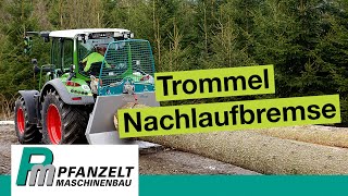 Getriebeseilwinde Was kann die automatisierte Trommelnachlaufbremse der Forstseilwinde Sline [upl. by Neehar]