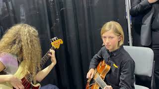 Jamming  Tal Wilkenfeld amp Saxon Weiss guitar at NAMM SHOW 2024 [upl. by Eserahc706]