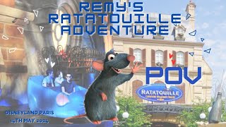 POV Ride Remys Ratatouille Adventure at Disneyland Paris  Full Experience 2d [upl. by Jaala558]