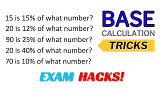 Base Calculation Tricks  EXAM HACKS [upl. by Emalee]