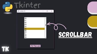 How to Use a Scrollbar  Python [upl. by Sral585]