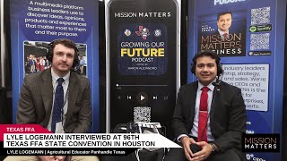 Lyle Logemann Interviewed at 96th Texas FFA State Convention in Houston [upl. by Harbert]