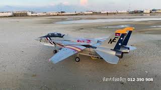 ហោះសាកល្បងលើកទីមួយ  First fly F14 Tomcat Twin 80mm EDF freewing [upl. by Carmelita]