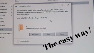 How to fix Error 0x80070091 The directory is not empty  The easy way [upl. by Ahsiema]
