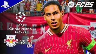 FC 25  RB LEIPZIG vs LIVERPOOL  UEFA Champions League 202425 PS5 4K 60FPS [upl. by Anaitak]