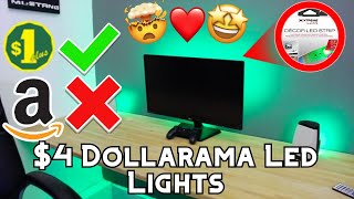 Are 4 Led Light Strips From Dollarama Worth It [upl. by Eirbua]