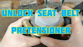 Unlock Belt Pretensioner Tensioner Mazda 6 or any car [upl. by Ayalahs223]