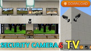 How to Make a WORKING SECURITY CAMERA in Minecraft NO MODS [upl. by Aillil881]