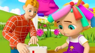 Boo Boo Song Nursery Rhyme and Cartoon Video for Children [upl. by Gad]