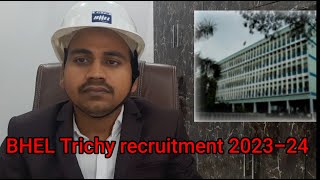 Bhel apprenticeship recruitment 202324bhel tricky apprentice 2324apprentice recruitment 202324 [upl. by Ledif998]