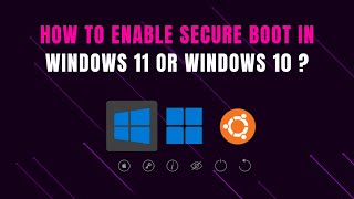 How to Enable Secure Boot in Windows 11 or Windows 10 [upl. by Aniram]