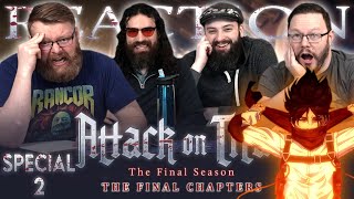 Attack on Titan  The Final Chapters  Special 2 FINALE REACTION [upl. by Alius]