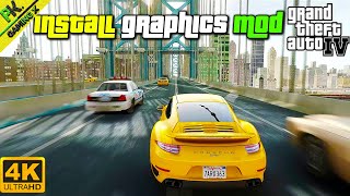 How to install Special Graphics Mod In GTA IV  GTA 4 Graphics ModFor Low End PC  2GB Ram [upl. by Katheryn]