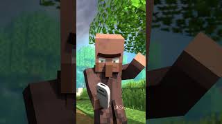 Villager amp Pillager CALL battle animation minecraft minecraftanimation viralvideo [upl. by Mettah644]