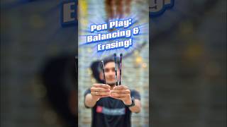 Pen Play Balancing amp Erasing 🖊️✒️ Unique Pens EP 4 [upl. by Nillek86]