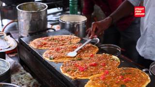 Dosa at abids  street food around hyderabad [upl. by Ahsikar]